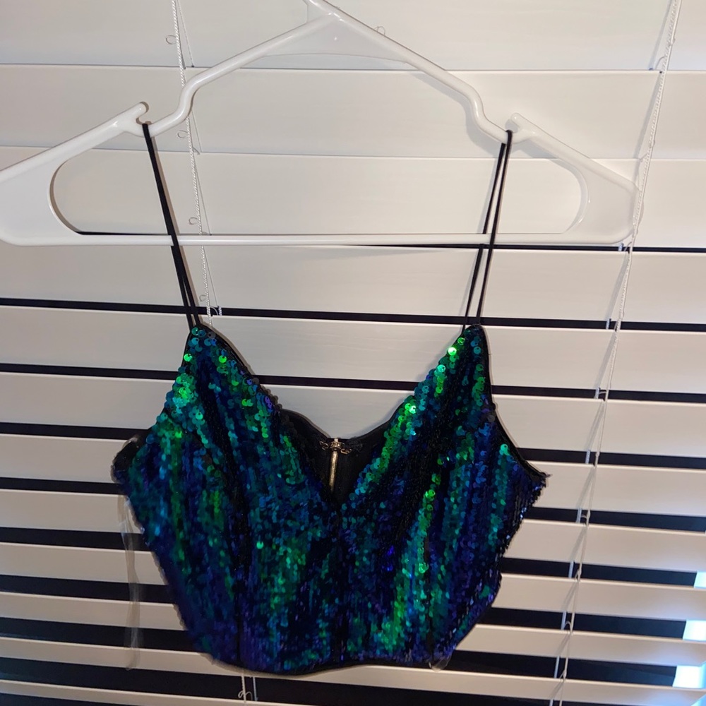 Beautiful sequin crop top